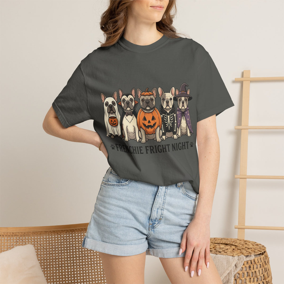 Frenchie Fright Night T-Shirt — Halloween French Bulldog Costume Tee