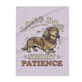 Long Dog Short Patience Dachshund Blanket