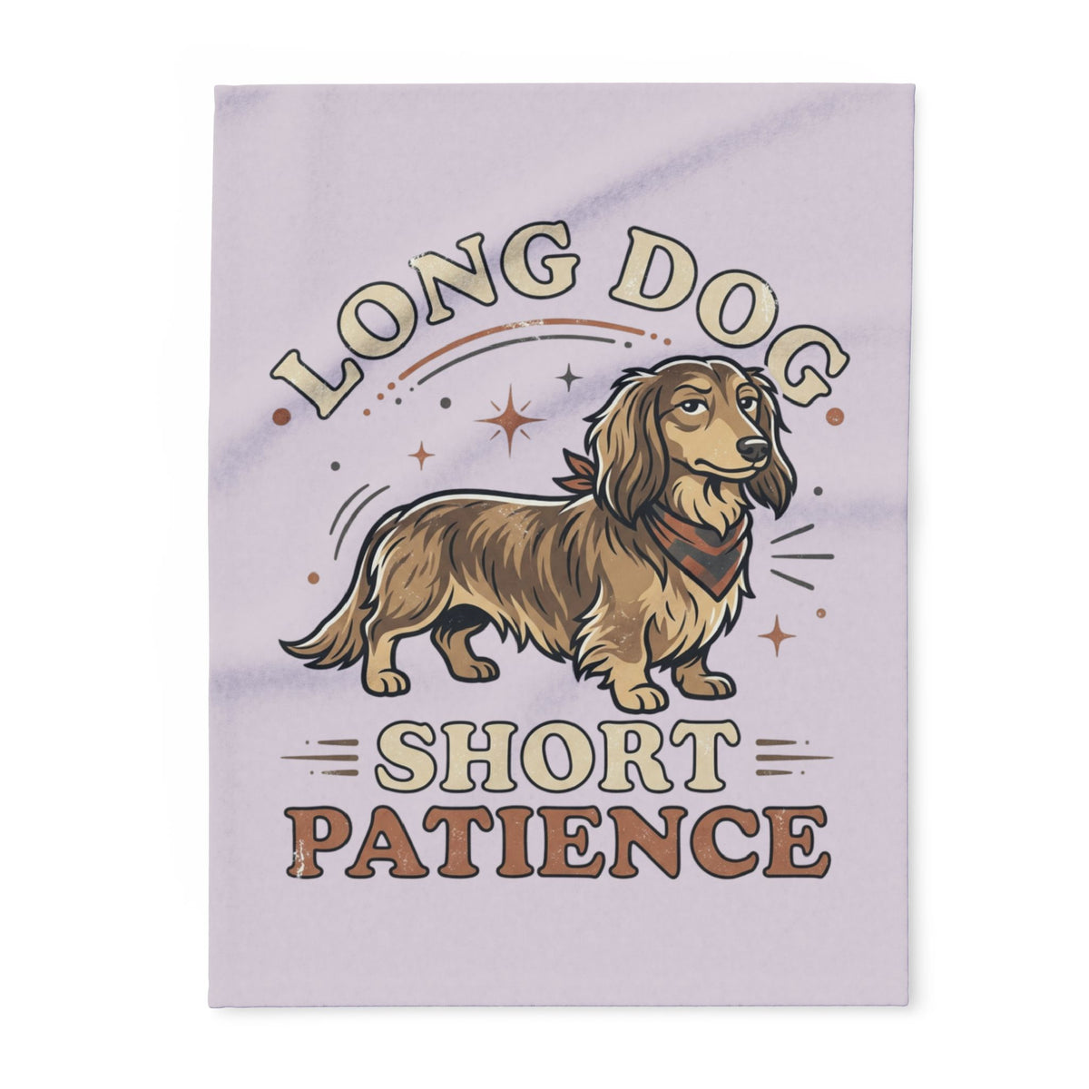 Long Dog Short Patience Dachshund Blanket