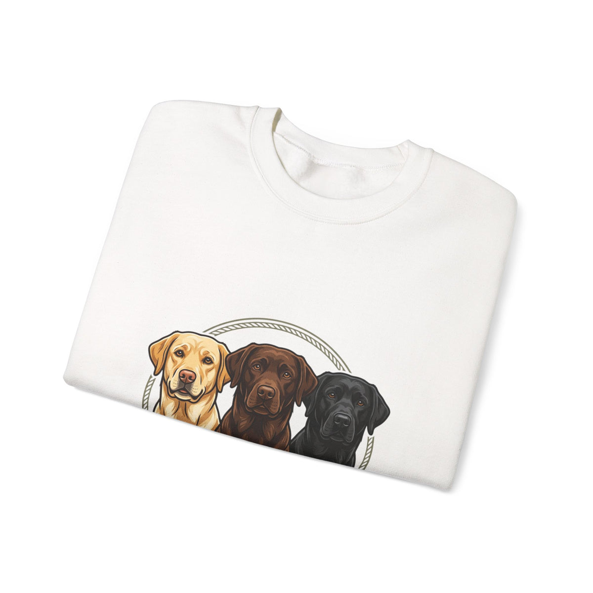 Sweat-shirt ras du cou Lab Retriever — Motif « Living That Lab Life »