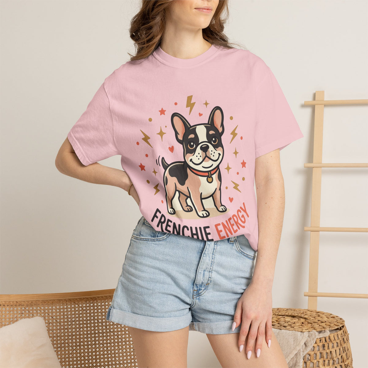 Frenchie Energy T-Shirt — Cute French Bulldog Graphic Tee