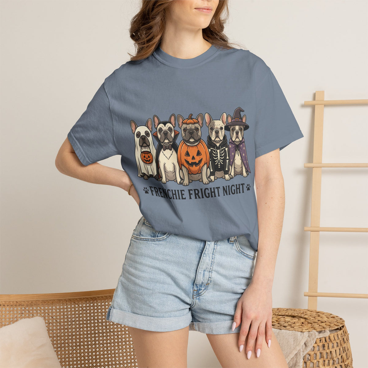 Frenchie Fright Night T-Shirt — Halloween French Bulldog Costume Tee
