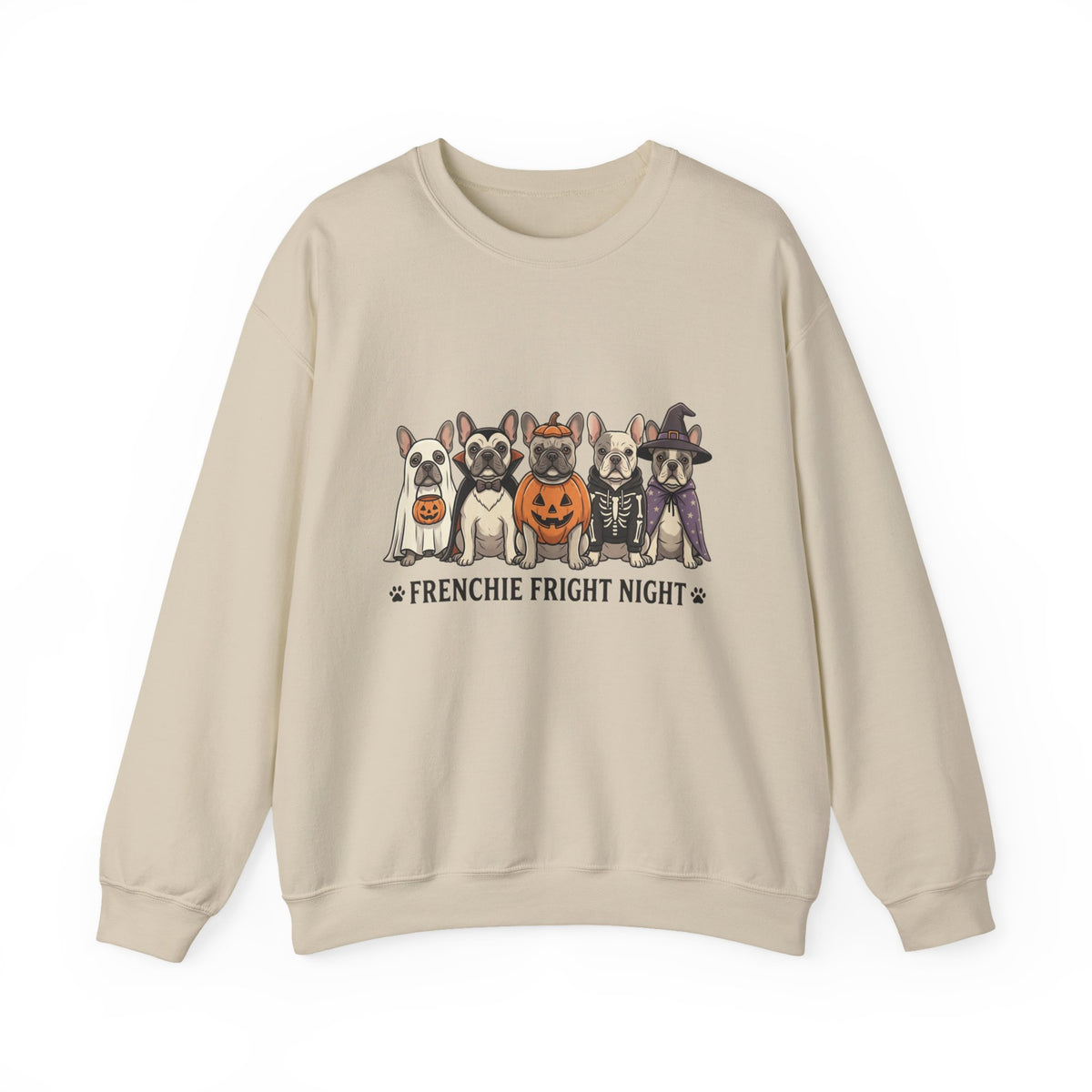 Frenchie Fright Night Sweatshirt | Halloween Dog Costume Crewneck