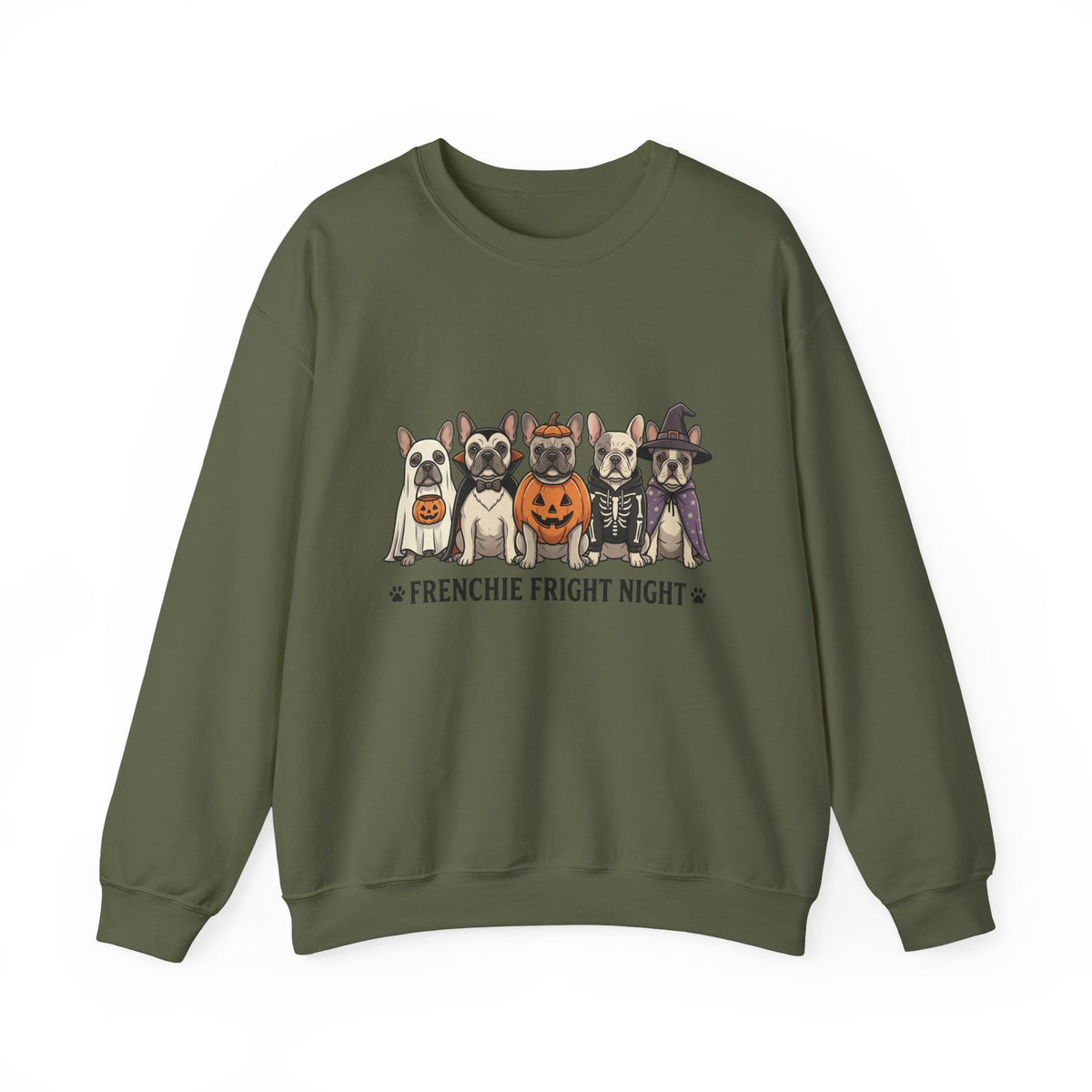 Frenchie Fright Night Sweatshirt | Halloween Dog Costume Crewneck