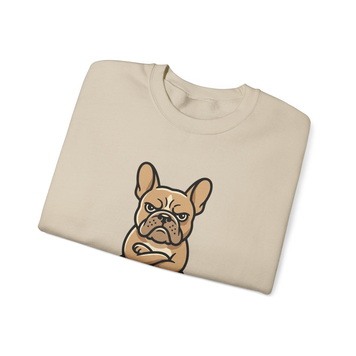 Frenchie Says No Sweatshirt — Grumpy French Bulldog Graphic Crewneck