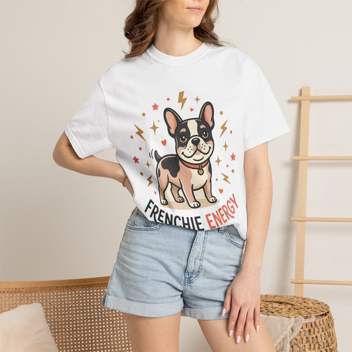 Frenchie Energy T-Shirt — Cute French Bulldog Graphic Tee