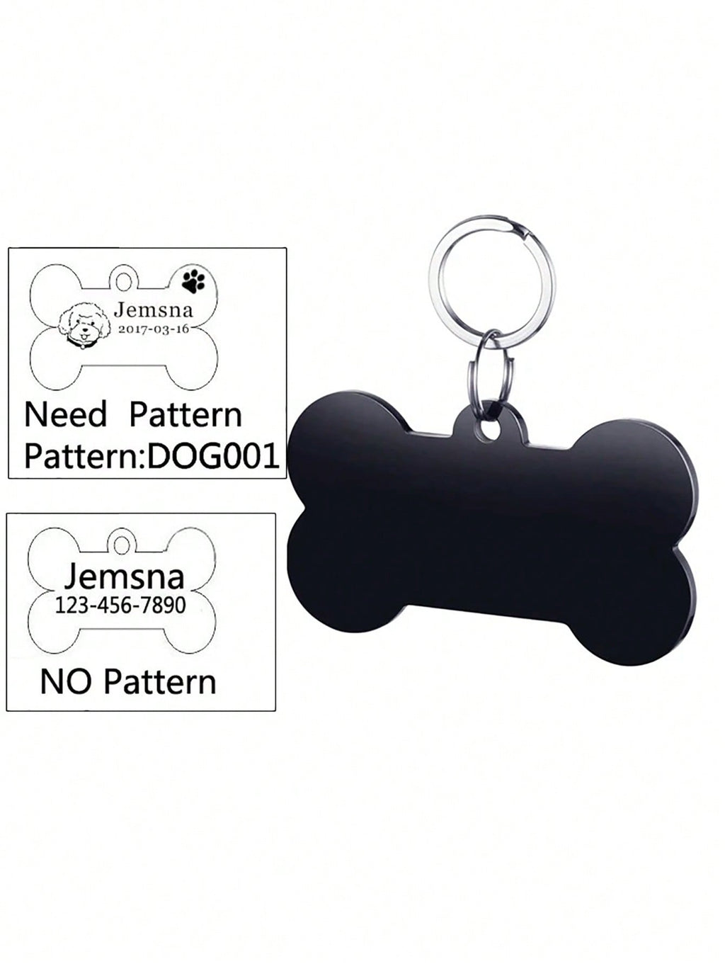 Customized Stainless Steel Pet ID Tag Pendant
