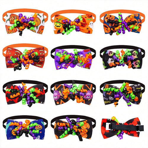 Halloween Dog Bow Ties Pet Grooming Small Dog Cat Bows