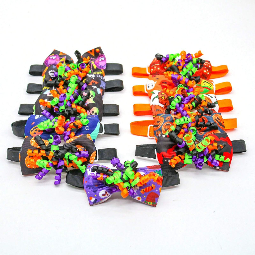 Halloween Dog Bow Ties Pet Grooming Small Dog Cat Bows