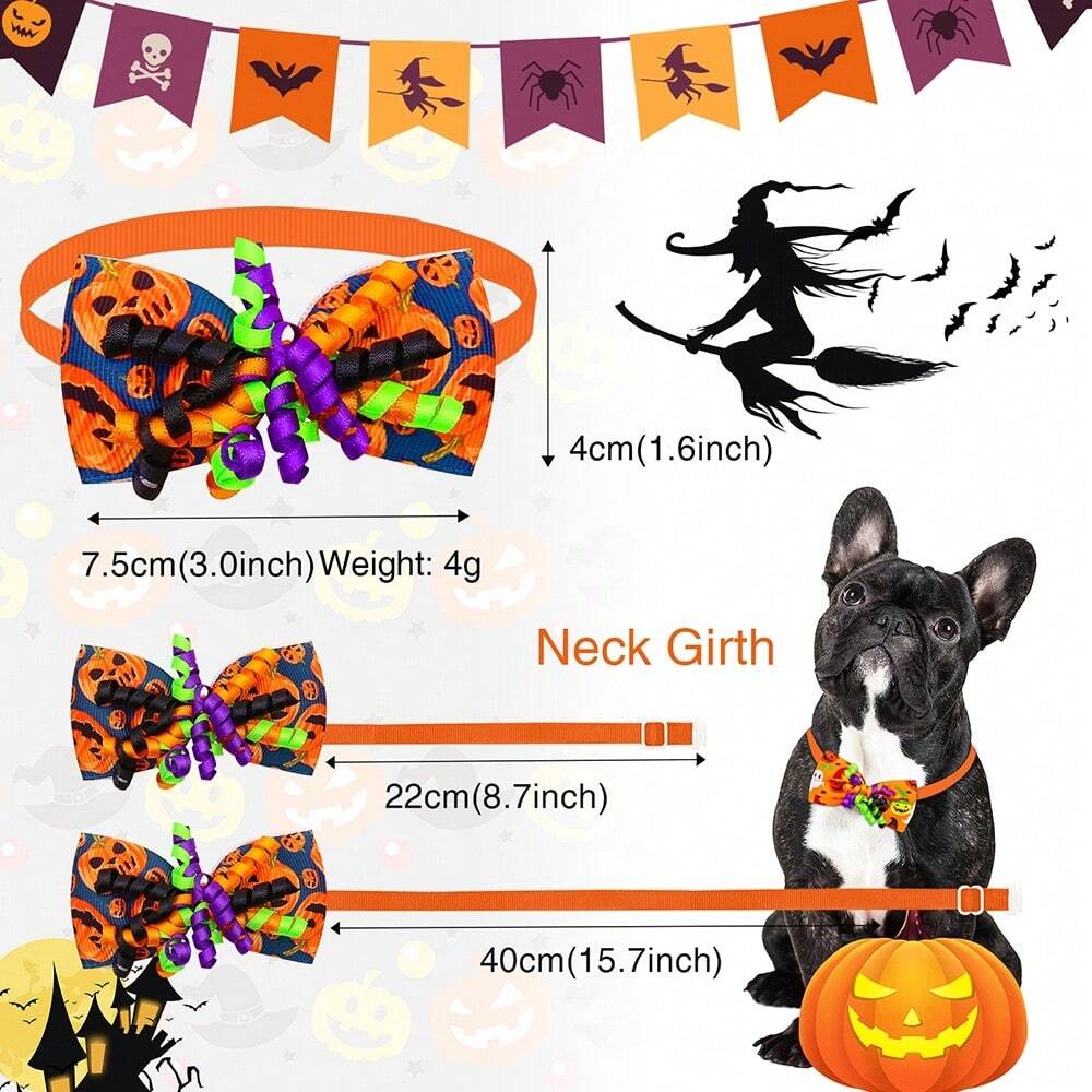 Halloween Dog Bow Ties Pet Grooming Small Dog Cat Bows