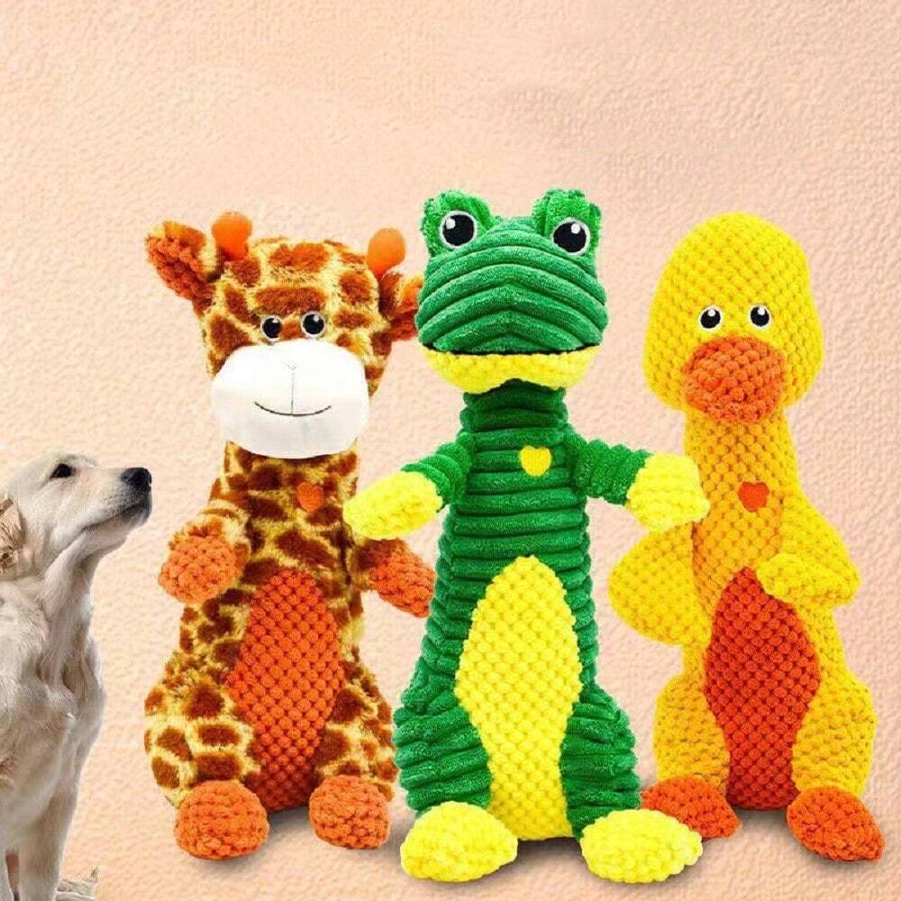 Plush Pet Squeaky Molar Toy for Dogs and Cats