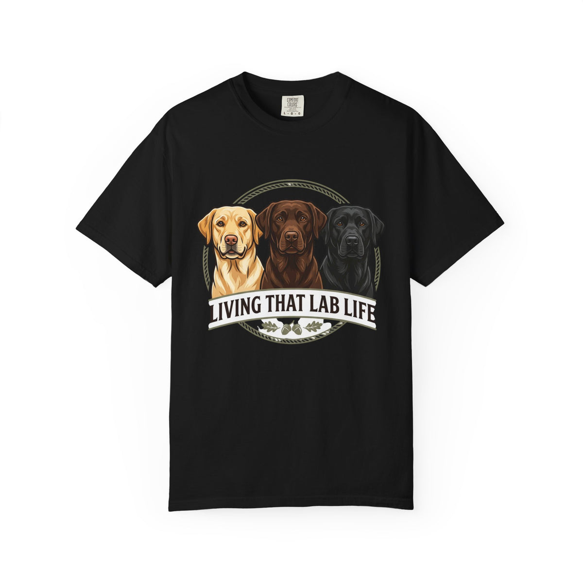 T-shirt Chien Labrador – T-shirt imprimé "Living That Lab Life" pour les amoureux des labradors