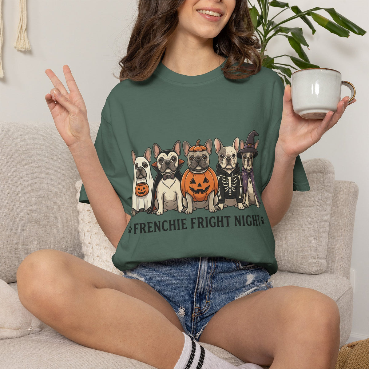 Frenchie Fright Night T-Shirt — Halloween French Bulldog Costume Tee