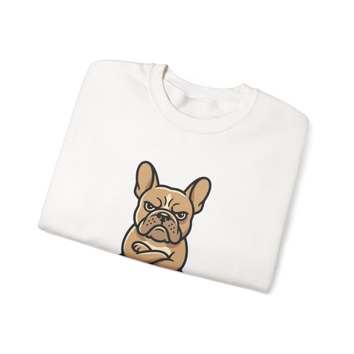 Frenchie Says No Sweatshirt — Grumpy French Bulldog Graphic Crewneck