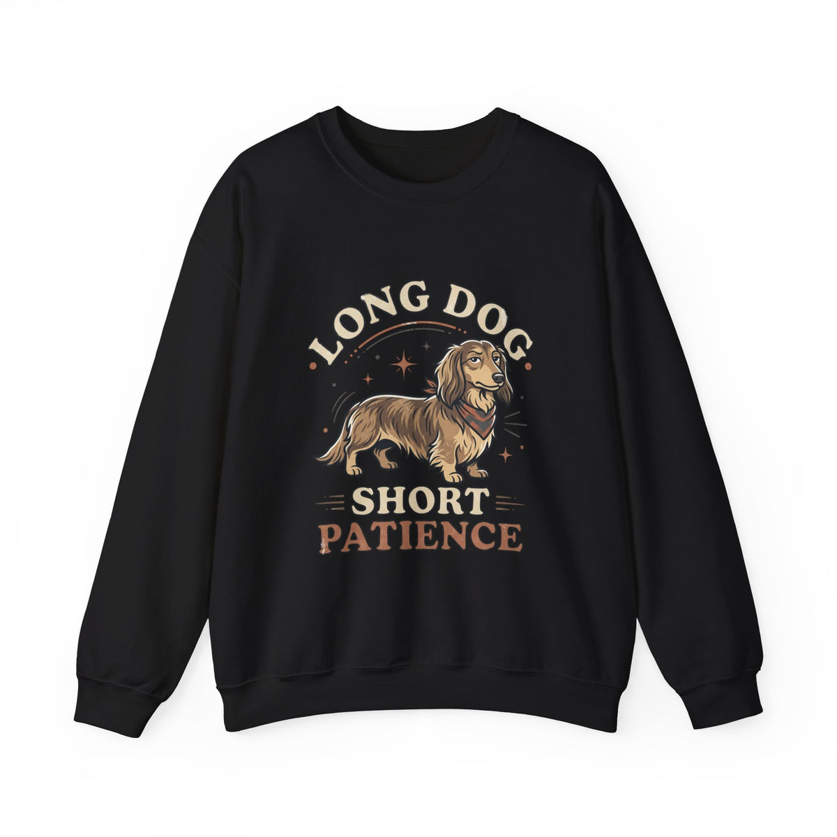 Dachshund 'Long Dog Short Patience' Crewneck Sweatshirt