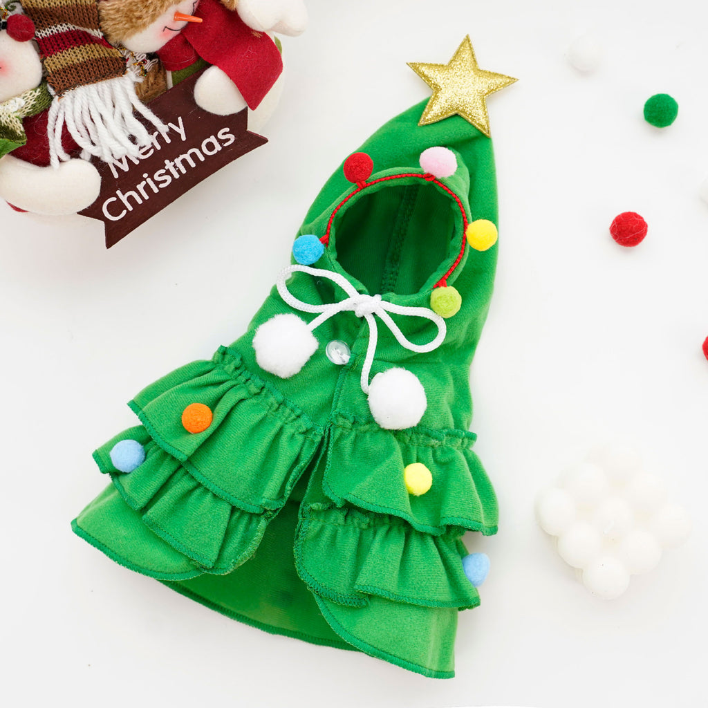 Christmas Cloak Pet Dog Costume Outfit