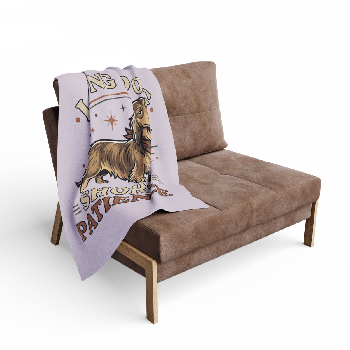 Long Dog Short Patience Dachshund Blanket