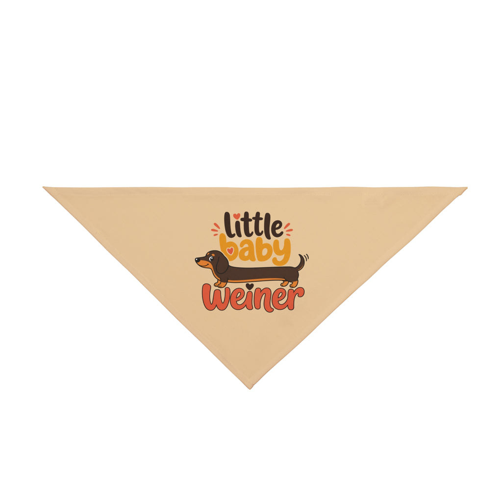 Dachshund Pet Bandana — "Little Baby Weiner" Cute Sausage Dog Bandana for Puppies & Small Dogs