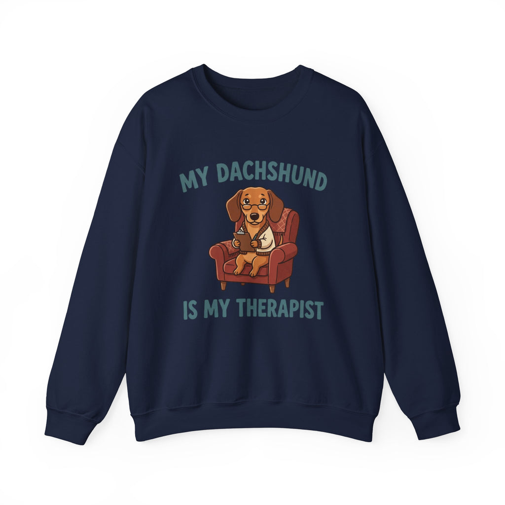 Dachshund Long Dog Short Patience Crewneck Sweatshirt | The Breed House