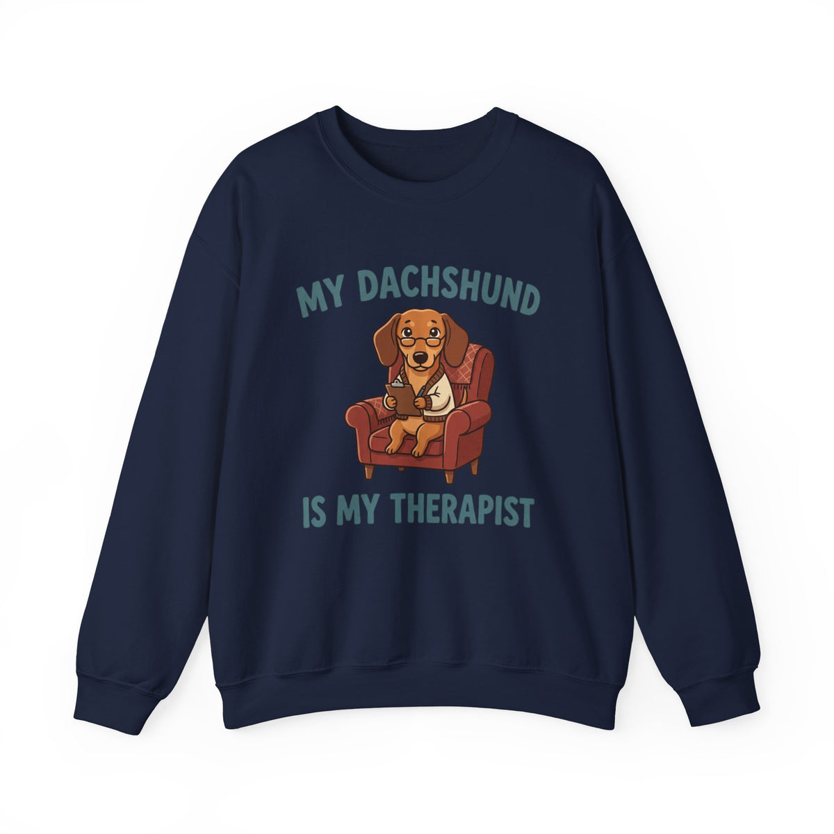Dachshund Long Dog Short Patience Crewneck Sweatshirt | The Breed House