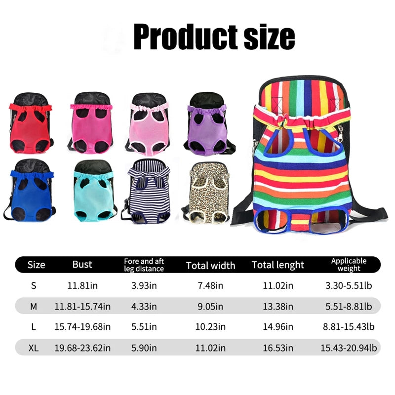 Going Out Portable Pet Bag Dog Comfortable Shoulder Chest Bag Pet Backpack