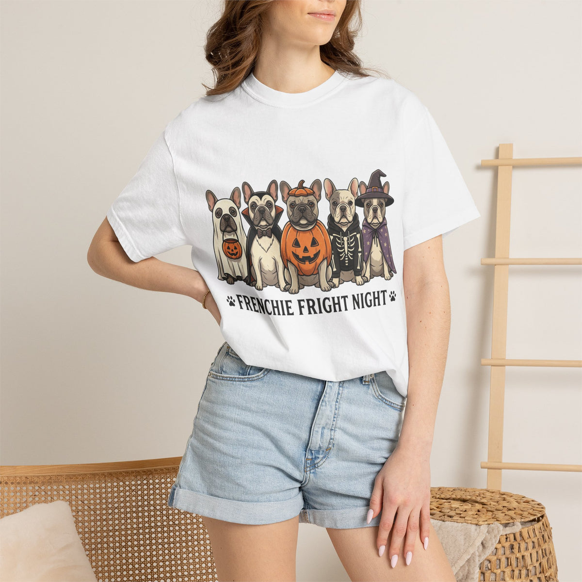 Frenchie Fright Night T-Shirt — Halloween French Bulldog Costume Tee