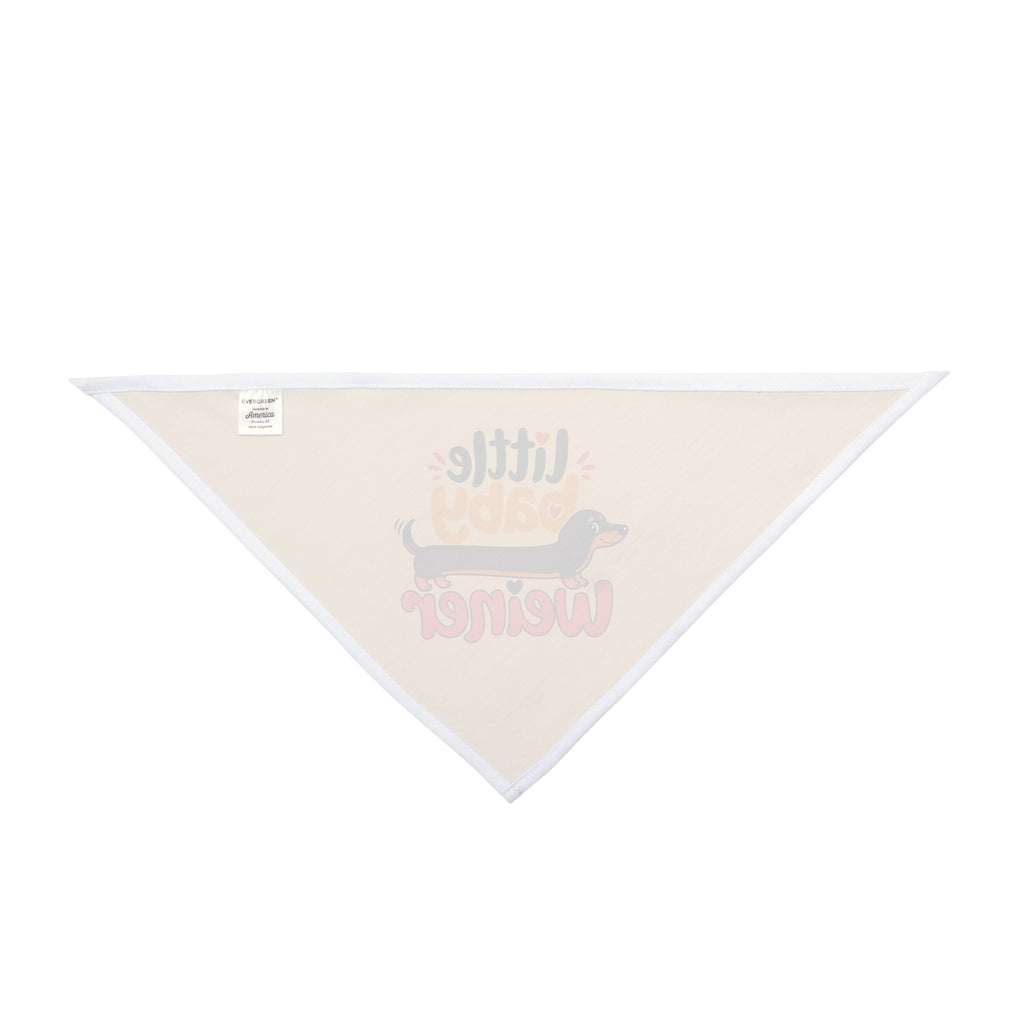 Dachshund Pet Bandana — "Little Baby Weiner" Cute Sausage Dog Bandana for Puppies & Small Dogs