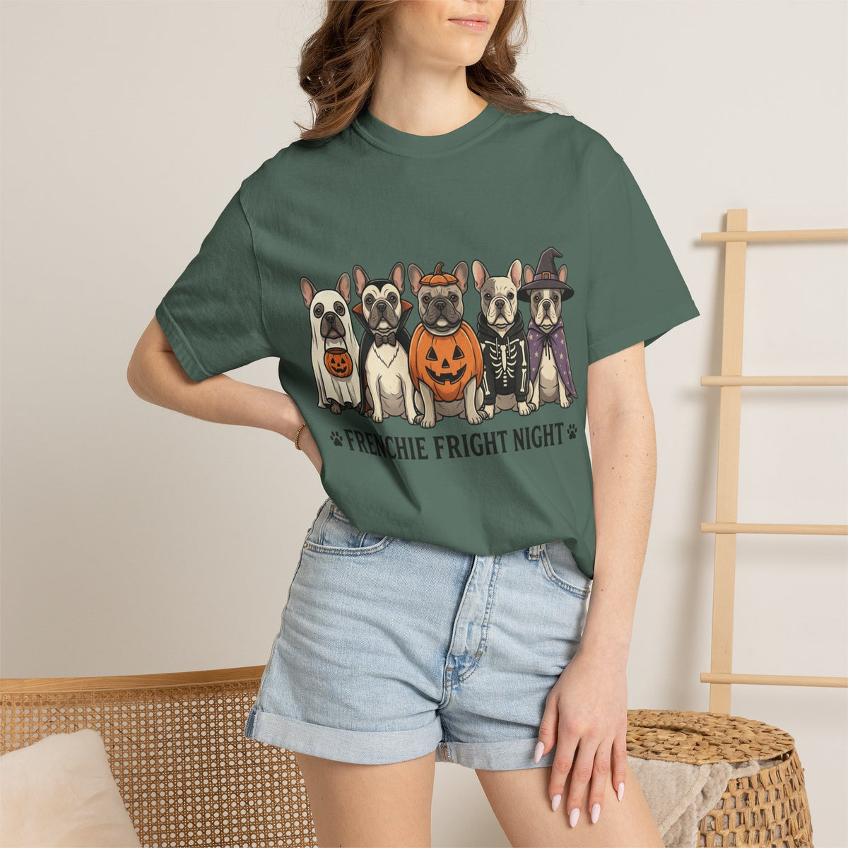 Frenchie Fright Night T-Shirt — Halloween French Bulldog Costume Tee