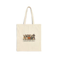 Frenchie Fright Night tote bag | Halloween dog pumpkins, spooky French bulldog canvas