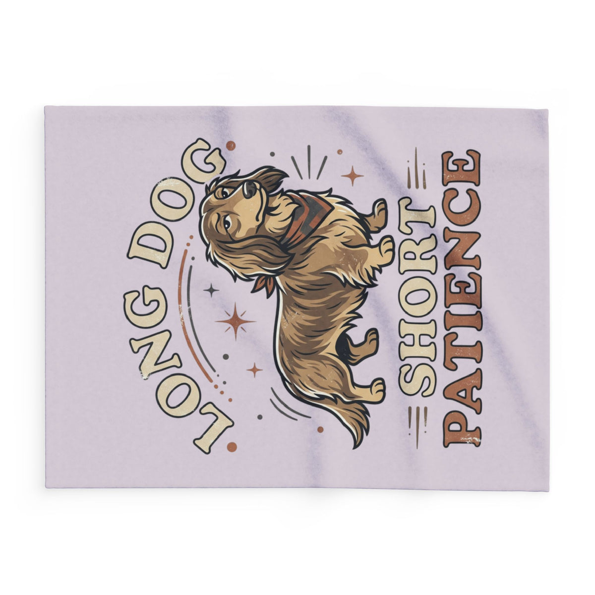 Long Dog Short Patience Dachshund Blanket