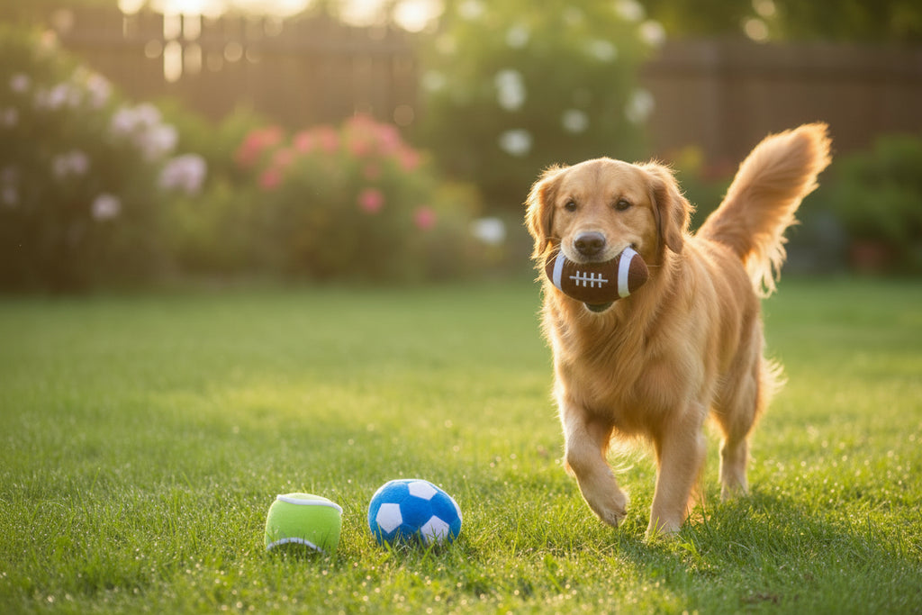 Pet Plush Squeaky Simulation Ball Dog Toy