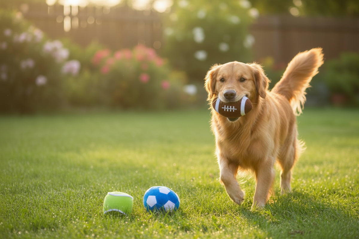 Pet Plush Squeaky Simulation Ball Dog Toy