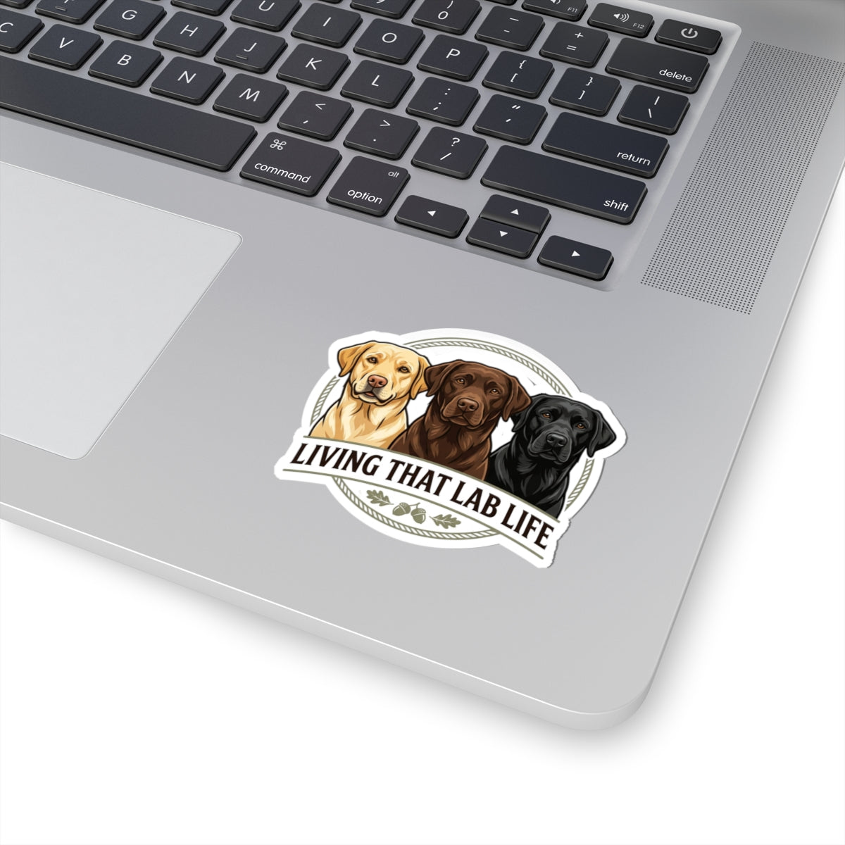 Autocollant - « Living That Lab Life » Autocollant prédécoupé Labrador Retriever