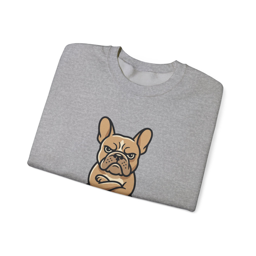 Frenchie Says No Sweatshirt — Grumpy French Bulldog Graphic Crewneck