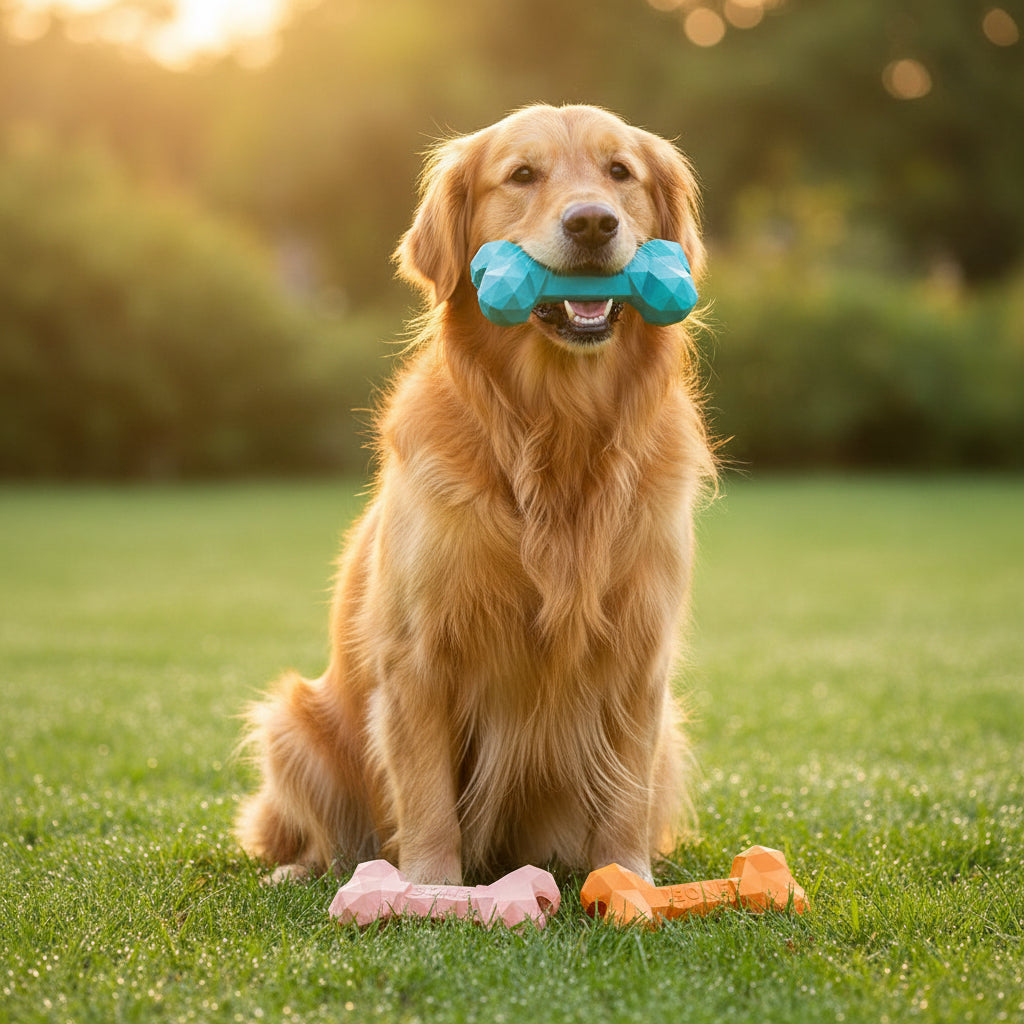 Diamond Bone Pet Slow-Feeding Chew Toy
